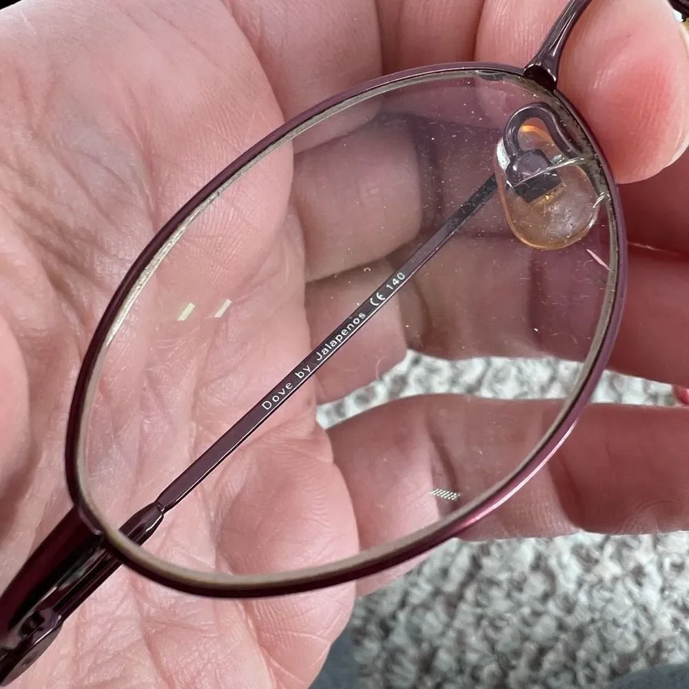Vintage Dove‎ by Jalapenos Bordeaux 140 Prescription Lenses Optical Eyeglasses